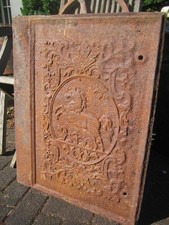 Antike Ofenplatte Eisenguss