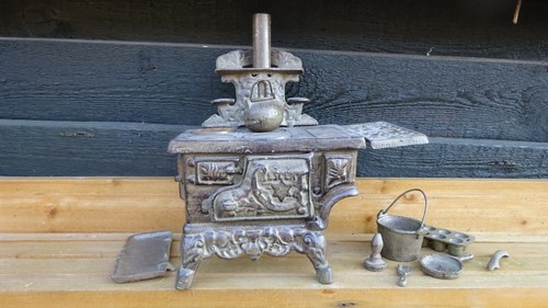 Gusseisen mini herd - , deko