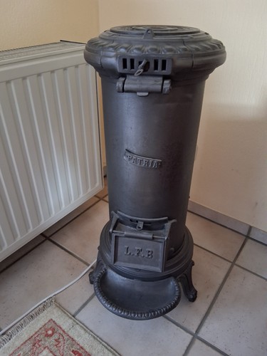Gusseiserner ofen b - ofen, l.f.b